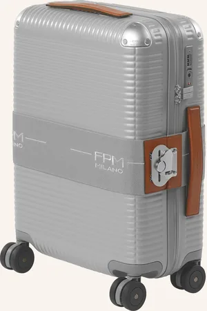 FPM Milano Trolley Kufr Bank Zip Dlx Spinner M stříbrná hnědá