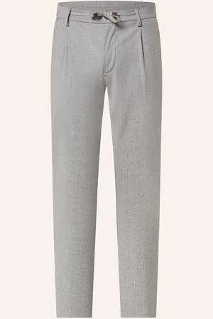 Masons Kalhoty New York V Joggingovém Stylu Extra Slim Fit světle šedá