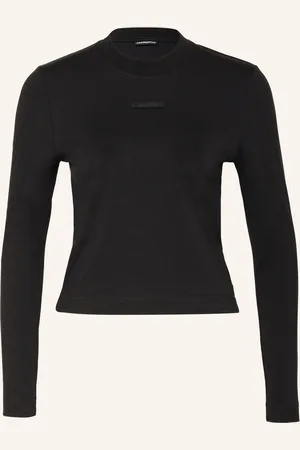 Jacquemus Tričko S Dlouhým Rukávem Le T-Shirt Gros Grain černá