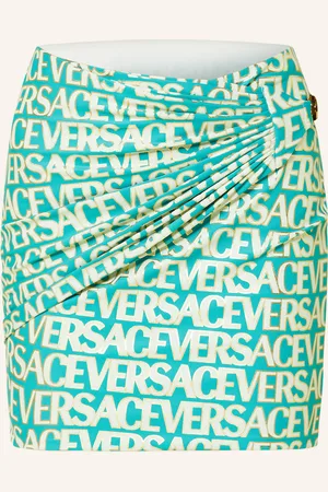 VERSACE Pareo neonově modrá zlatá bílá