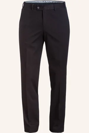Hiltl Chino Kalhoty Parma Contemporary Fit černá