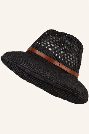 IBELIV Slaměný Klobouk Soa černá