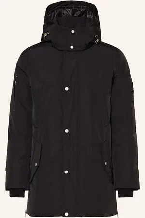 Moose Knuckles Péřová Parka Granite S Odnímatelnou Kapucí černá