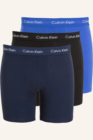 Calvin Klein Boxerky Cotton Stretch, 3 Kusy V Balení tmavě modrá černá modrá