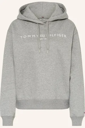 Tommy Hilfiger Mikina S Kapucí šedá