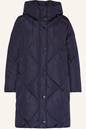 Max Mara Péřový Kabát Guelfo tmavě modrá