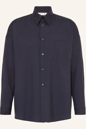 Marni Košile Comfort Fit tmavě modrá