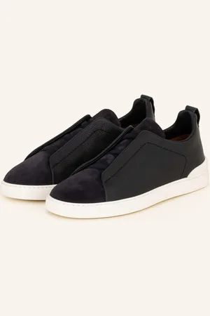 Ermenegildo Zegna Slip-On Sneakersy Triple Stitch tmavě modrá