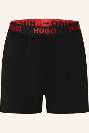 HUGO BOSS Pohodlné Domácí Šortky Sporty černá