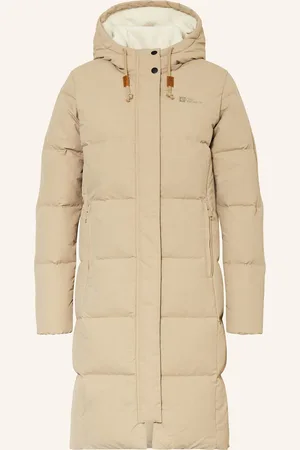 Jack Wolfskin Péřový Kabát Nordlicht světle hnědá