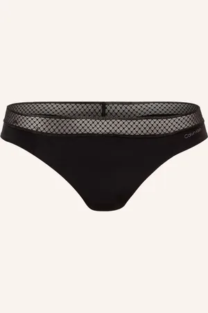 Calvin Klein Kalhotky String Seductive Comfort černá