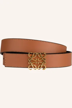 Loewe Kožený Opasek, Oboustranné Provedení černá koňaková