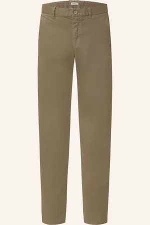 PAUL Chino Kalhoty Slim Fit olivová