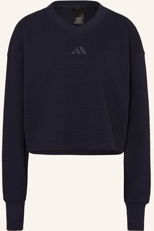 adidas Cropped Mikina All Szn tmavě modrá