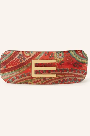 Etro Spona Do Vlasů červená tmavě červená zelená