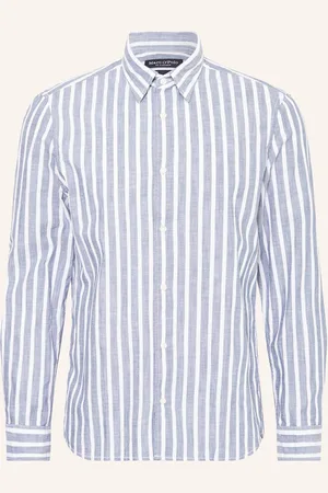Marc O’ Polo Košile Regular Fit černošedá bílá