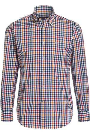 Paul & Shark Košile Slim Fit bílá zelená tmavě modrá károvaná