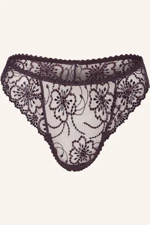 Marie Jo Kalhotky String Jane S Ozdobnými Perličkami tmavě fialová