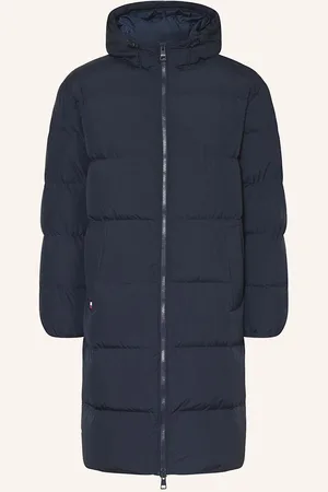 Tommy Hilfiger Péřový Kabát tmavě modrá