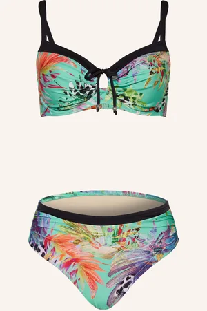 Charmline Bikiny S Kosticemi Aquarius Fantasy mátová oranžová fialová