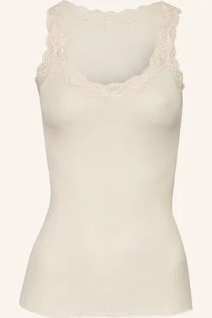 Calida Top Richesse Lace S Hedvábím krémová