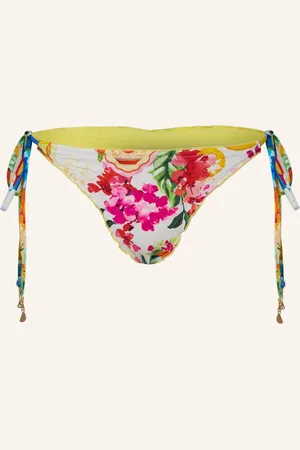 Seafolly Bikinové Kalhotky Brazilky Ciao Bella bílá růžová oranžová