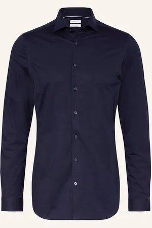 PAUL Žerzejová Košile Slim Fit tmavě modrá
