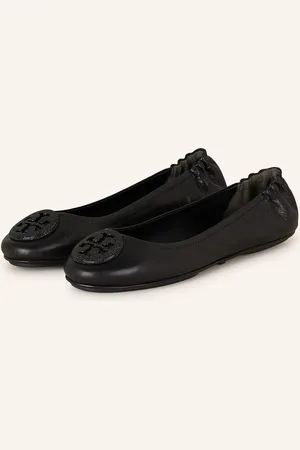 Tory Burch Baleríny Minnie S Ozdobnými Kamínky černá