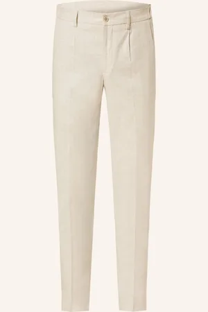 PAUL Oblekové Kalhoty Slim Fit krémová