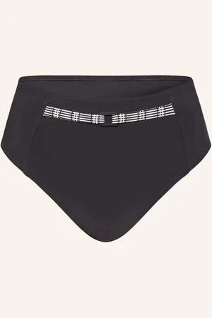 Lidea High Waist Bikinové Kalhotky Monochrome Flow černá bílá