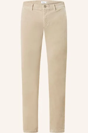 PAUL Manšestrové Chino Kalhoty Comfort Fit béžová