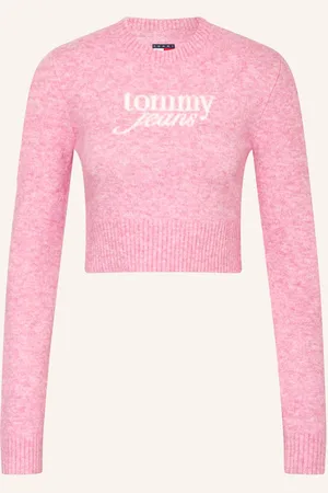 Tommy Hilfiger Cropped Svetr růžová