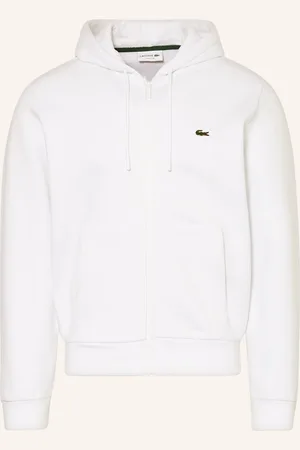 Lacoste Mikinová Bunda bílá