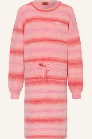 Missoni Úpletové Šaty S Alpakou růžová