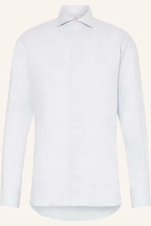 PAUL Lněná Košile Slim Fit tmavě modrá