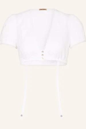 Gottseidank Dirndl Halenka Liesbeth S Krajkou bílá
