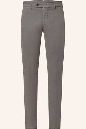 Berwich Chino Kalhoty Extra Slim Fit šedá