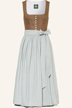Hammerschmid Dirndl Pillersee Se Lnem hnědá tyrkysová