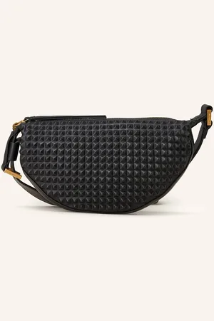 AllSaints Kabelka Přes Rameno Half Moon černá