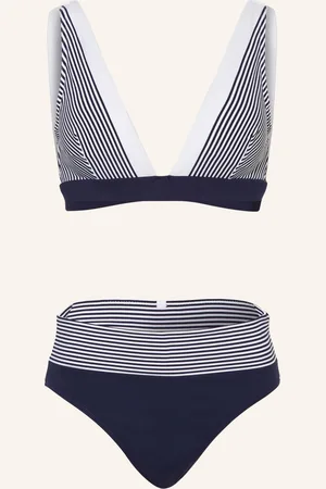 Iodus Bralette Bikiny Lezaka tmavě modrá bílá