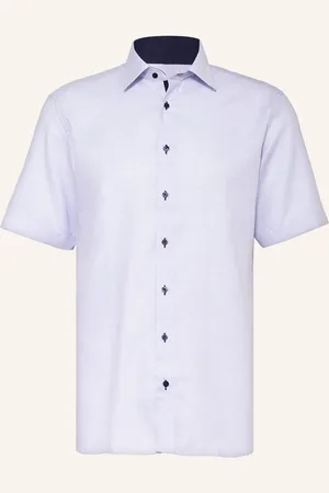 ETERNA Košile S Krátkým Rukávem Modern Fit tmavě modrá