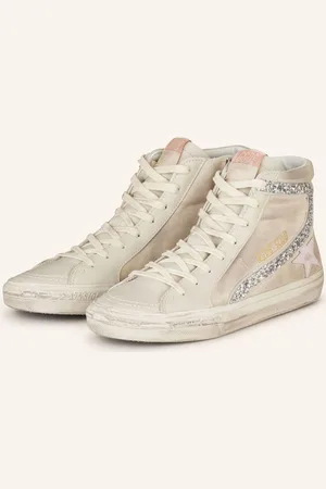 Golden Goose Vysoké Sneakersy Slide světle šedá