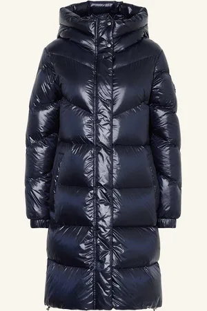 Woolrich Péřový Kabát Aliquippa tmavě modrá