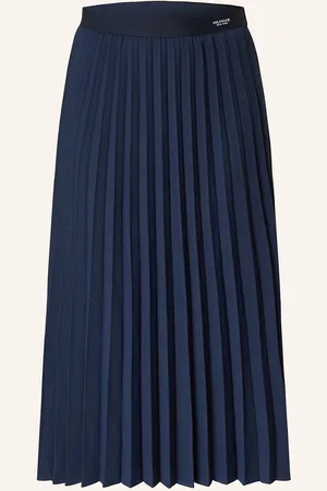 Tommy Hilfiger Plisovaná Sukně tmavě modrá