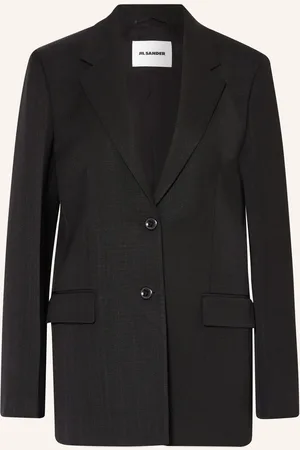 Jil Sander Blejzr S Hedvábím černá