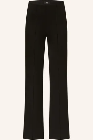 Riani Bootcut Kalhoty Z Žerzejového Materiálu černá