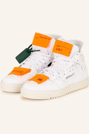 OFF-WHITE Vysoké Sneakersy Off Court bílá neonově oranžová