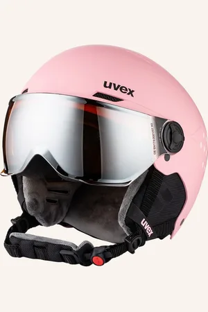 Uvex Lyžařská Helma Rocket Jr Visor růžová