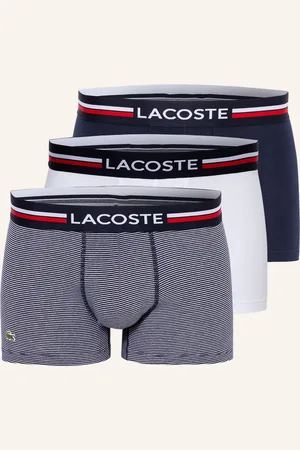 Lacoste Boxerky, 3 Kusy V Balení tmavě modrá bílá