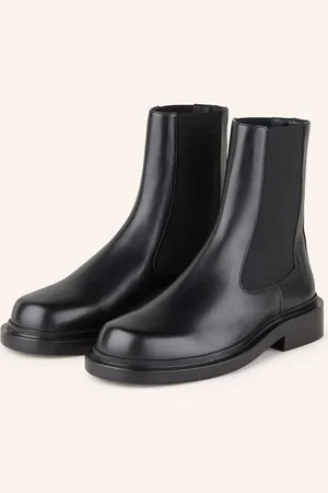 Jil Sander Chelsea Boty černá